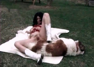 Sexy doggy and a hot zoophile