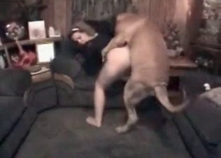 Zoophile and her doggy are enjoying bestiality sex